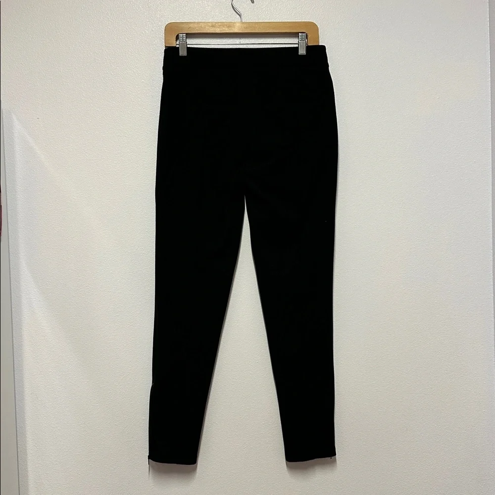 Beta Brand Women's Black Slim Fit Cigarette Ponte Pants with zip ankle - Picture 5 of 7